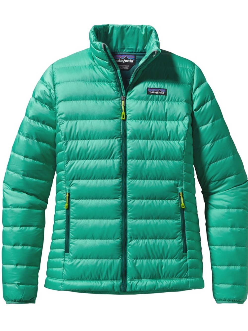 Patagonia Ultralight Down Jacket Womens Small Green Packable Goose Down